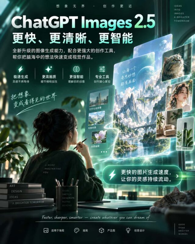 图片[1]-ChatGPT Images2.5全新升级：更快、更清晰、更智能的 AI 图像创作体验-订阅易